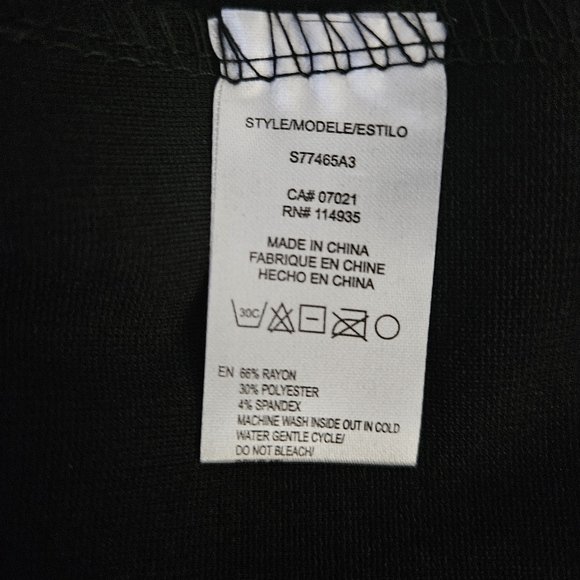 Rebel Sugar black sheath midi dress ahort sleeves v back - Picture 10 of 13